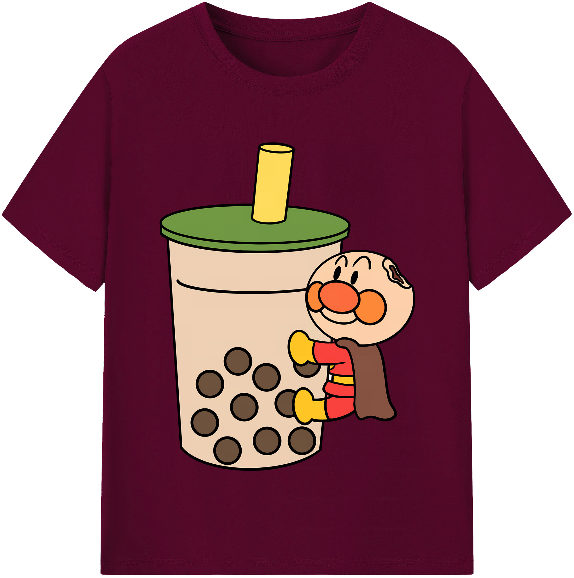 （画像用） アンパンマン Anpanman レディースカジュアルプリントTシャツ（綿100％）